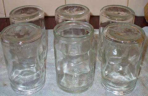 6 Fowlers Vacola 1LB Jam Jars - Preserving jars