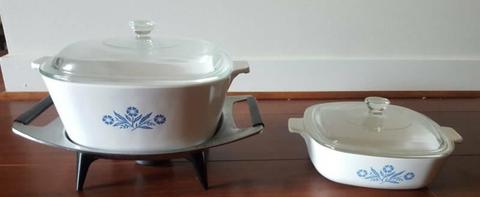 CORNING WARE - 2 L and 1 L - BOTH FOR $25