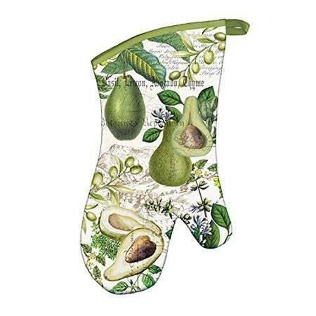 French Country Provincial Tuscan Green Padded Oven Mitt - NEW