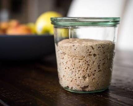 Sourdough bread starter leaven - 15 years old