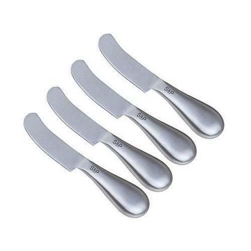 S&P Salt & Pepper Set 4 Stainless Steel Fromage Cheese Knives
