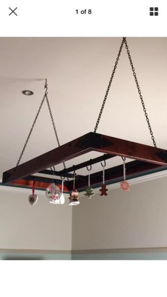 Kitchen Utensil Hanging Ceiling Rack