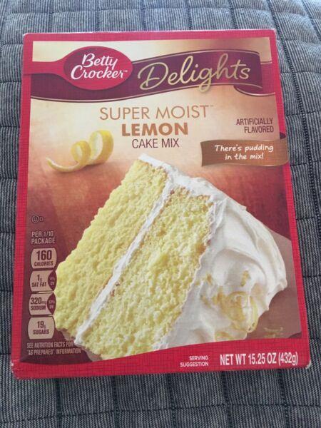 Betty Crocker Delights Super Moist Lemon Cake Mix USA Food Impot
