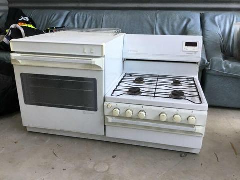Westinghouse LPG side by side oven and cooktop