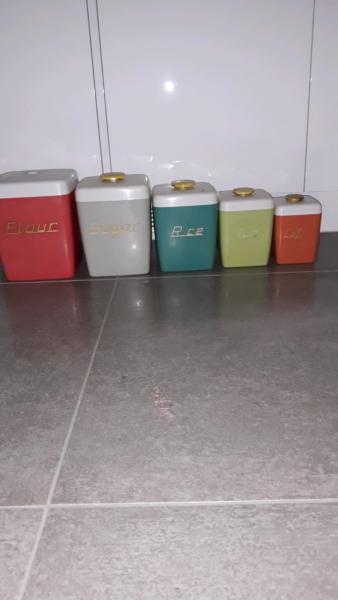 VINTAGE KITCHEN CANISTERS