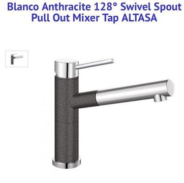 Blanco Anthracite Swivel Spout pull out mixer tap, Altasa