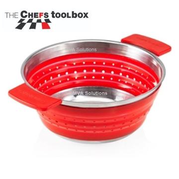 Chefs Toolbox Collapsible Silicone Steamer Colander 20cm