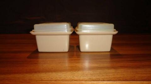 Tupperware vintage cheese containers x 2