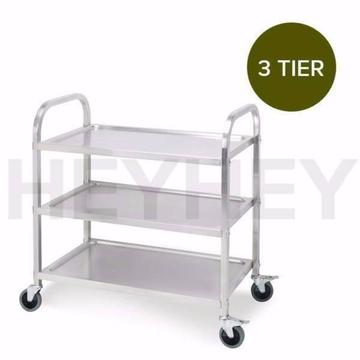 Square Tube 3 Tiers Commercial Stainless Steel Food Utility