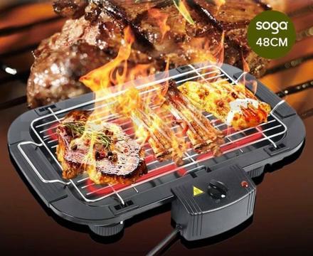 Electric BBQ Grill Teppanyaki Plate Non-stick Surface Hot Plate