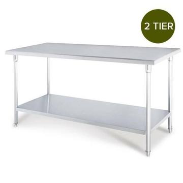 SOGA Commercial Catering Kitchen Stainless Steel Prep Work Bench