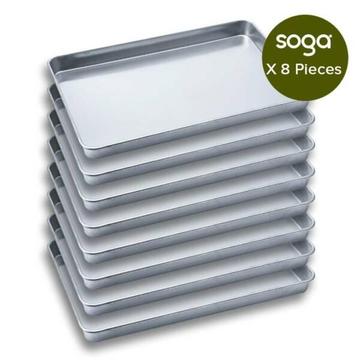 SOGA Aluminium Oven Baking Pan Cooking Tray for Bakers Gastronorm