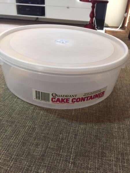Quadrant cake container 4L