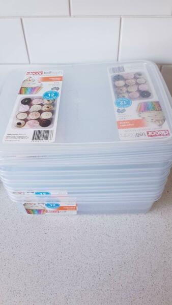 18x Decor Tellfresh 4.0L Cupcake Storer plastic containers