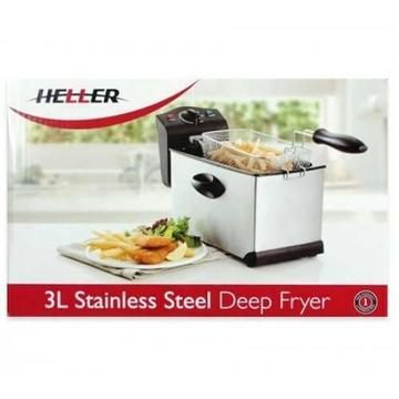 HELLER 3L STAINLESS STEEL DEEP FAT FRYER NEW