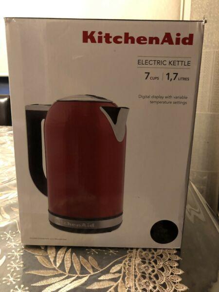 Up for Sale ( black) kitchen aid electric kettle New in the box