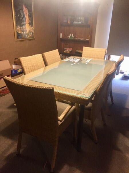 Dining Table and six beautiful chairs
