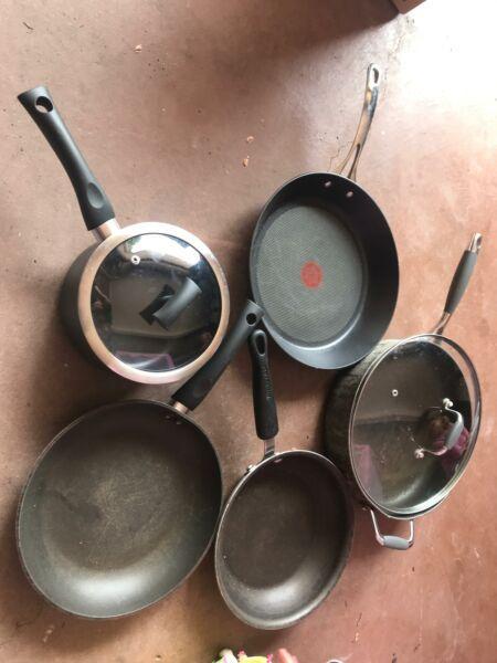 Pots and pans (inc Tefal frypan)