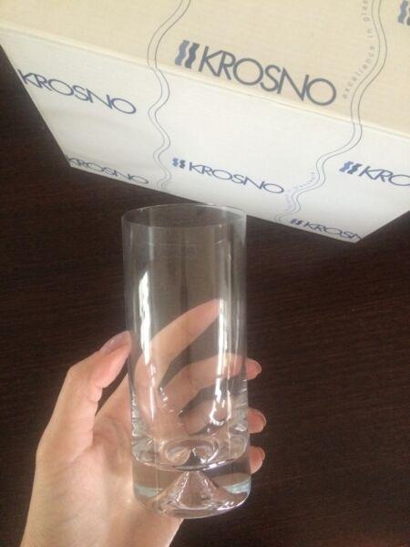 Brand new Krosno drinking glasses x 6