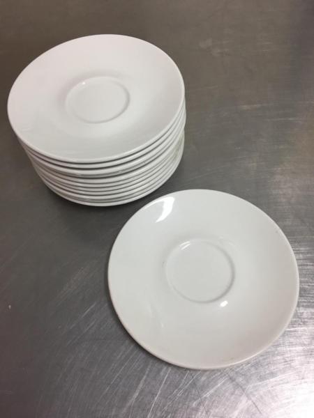 USED PLAIN WHITE SAUCERS - 3x sizes available