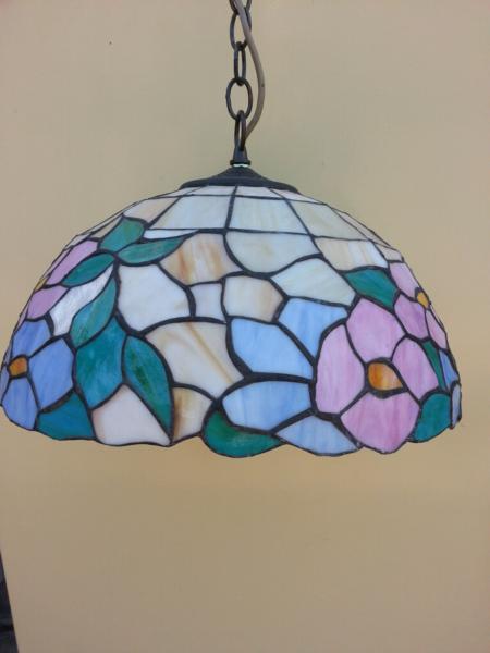 Hanging leadlight ceiling pendant reduced