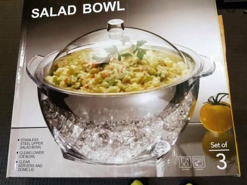 Salad bowl set of 3 (New)