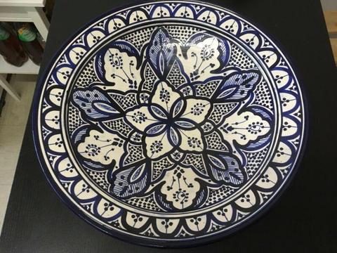 Hand-painted ceramic large bowl