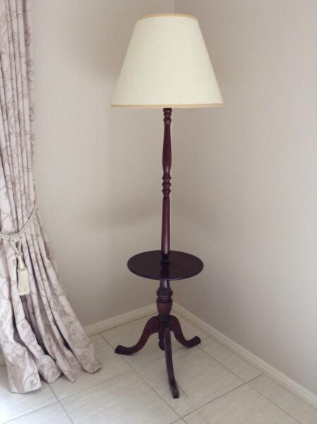 Standard Floor Lamp with Table - beautiful & in great condition