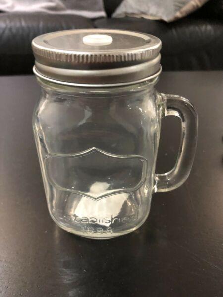 7 drinking glass jars