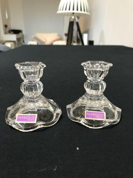 New Waterford Crystal Candle Holders. Christmas, Wedding, Engagement