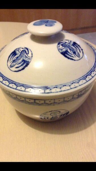Asian inspired ceramic bowl