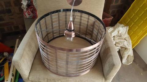 Large Copper Hanging Light Shade