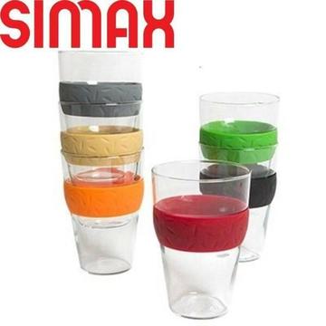 Simax Stackable Glasses with Silicone Grip 330ml set of 6 MadeEU