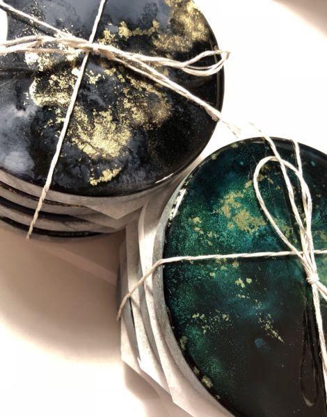 Marble Resin Coasters