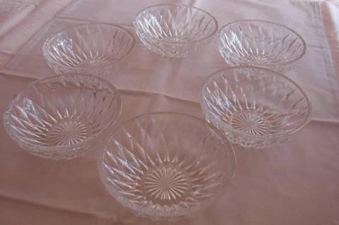Cut Glass Sweet Dishes (Set of 6)