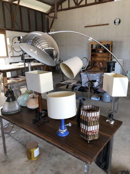 Assorted lights/lamps/shades