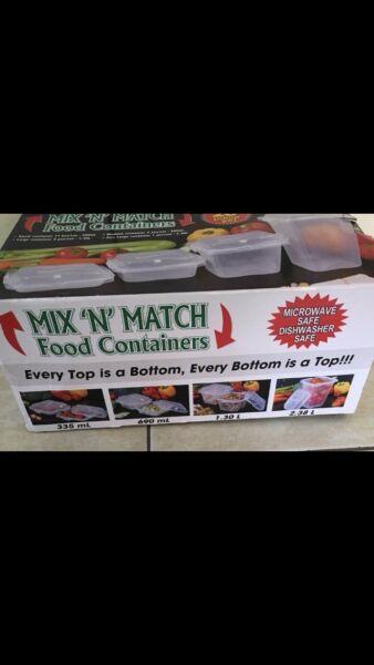 Mix and match containers brand new in box