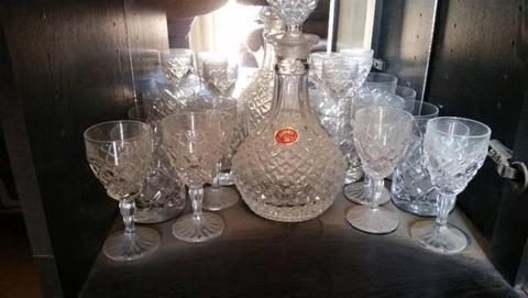Crystal glassware set