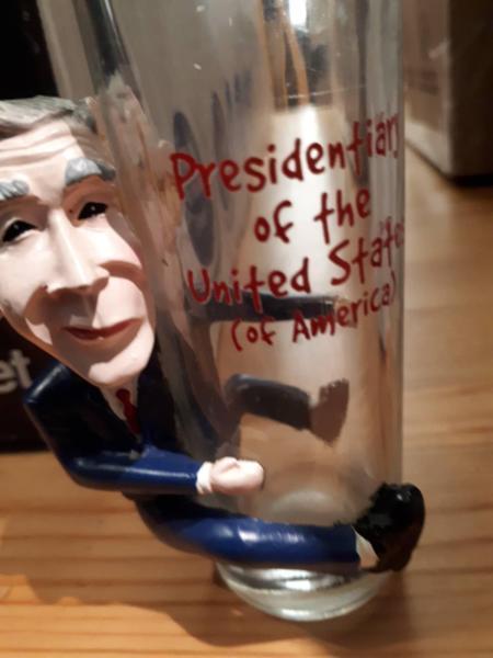 Novelty shot glasses - one George Bush!