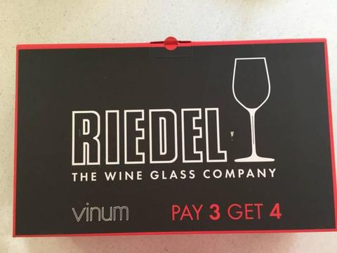 Riedel Wine Glasses (Vinum) - Brand new, in box. Never been used