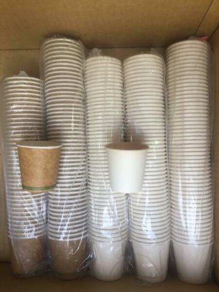 PAPER DISPOSABLE SAMPLING CUP SINGLE WALL 3.5ozs HOT COLD DRINKS