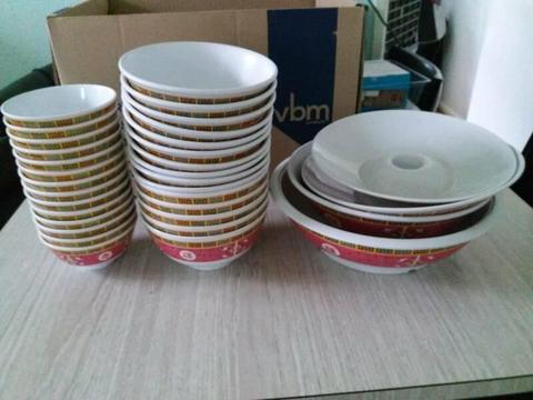 30 pieces - oriental design bowls