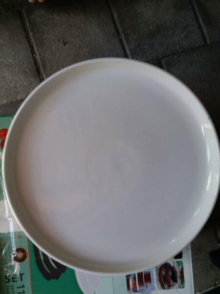12 x 30 cm Ceramic white plates