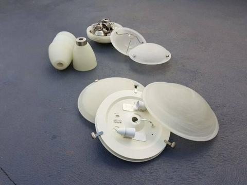 Various Indoor Oyster and Batten Fix Light Fittings