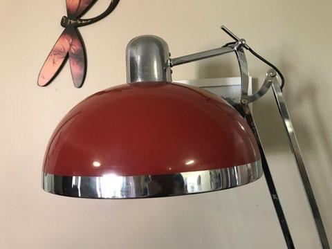 Red tall lamp