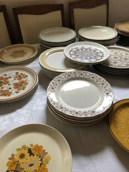 Vintage dinner plates