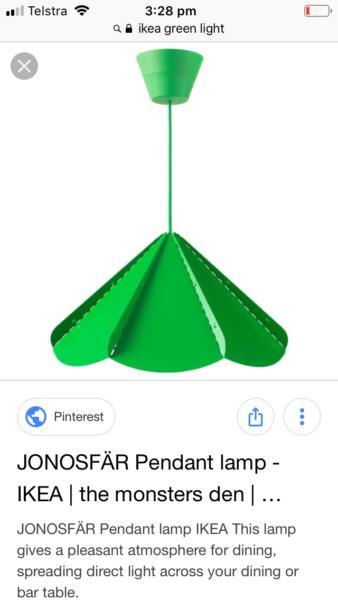 Green Ikea Jonosfar pendant light