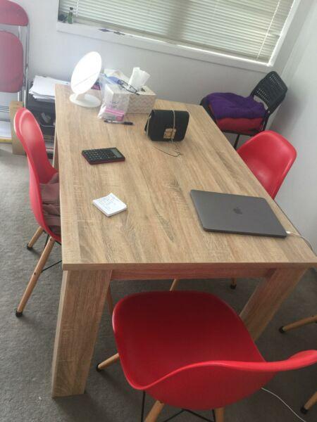 Good quality dining table and 3 chairs