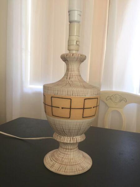 Vintage Australian Lamp base electric Ceramic mid century