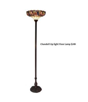 Tiffany Lights - Chandell Up Light Floor Lamp